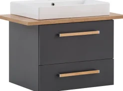Schildmeyer Waschtisch »Duo, Waschtisch, melaminharzbeschichtet, Made in Germany, B: 80 cm« Solide Verarbeitung - Dieses Produkt ist in Deutschland gefertigt