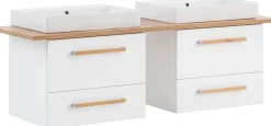 Schildmeyer Waschtisch »Duo, Waschtisch, Made in Germany, B: 165 cm« Solide Verarbeitung - Dieses Produkt ist in Deutschland gefertigt