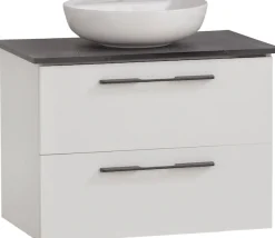 Schildmeyer Waschtisch »Maxim, Mattweiß + Marmor« 3 Stk. tlg. Made in Germany