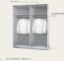 Schlafkontor Schwebetürenschrank »Time Schrank, Kleiderschrank mit Schiebetüren« 4 Türelemente als Schachbrettoptik