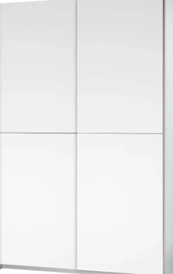 Schlafkontor Schwebetürenschrank »Heimo/Fast Schrank Kleiderschrank Garderobe« geringe Tiefe, ausziehbarer Kleiderstange, Garderobenschrank, 6 Böden