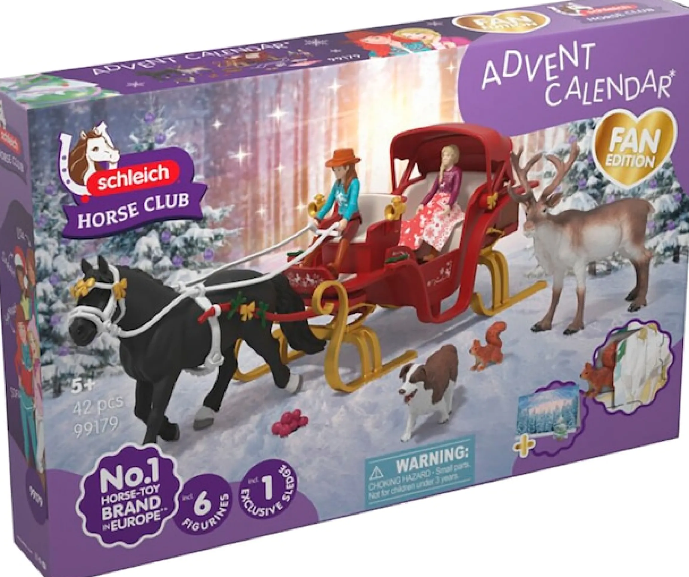 Schleich® Adventskalender »HORSE CLUB, Weihnachtliche Schlittenfahrt (99179)« ab 5 Jahren