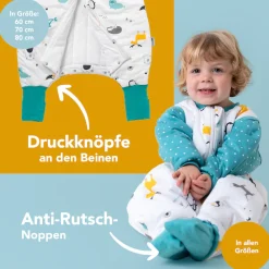 Schlummersack Babyschlafsack »Schlafsack mit Füßen 2.5 Tog«