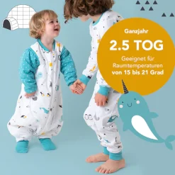 Schlummersack Babyschlafsack »Schlafsack mit Füßen 2.5 Tog«