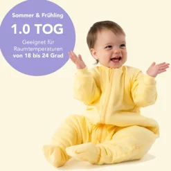 Schlummersack Babyschlafsack »Schlafsack mit Füßen 1.0 Tog«