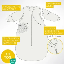 Schlummersack Babyschlafsack »Schlafsack ohne Füßen 2.5 Tog«
