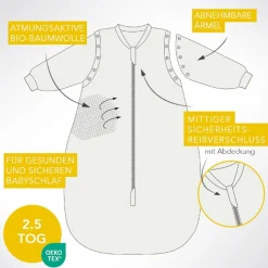 Schlummersack Babyschlafsack »Schlafsack ohne Füßen 2.5 Tog«