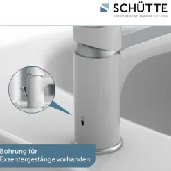 Schütte Waschtischarmatur »ALASKA« inkl. Pop-up-Ablaufventil, geräuscharme Kartusche, leichte Montage