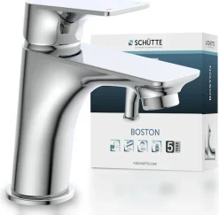 Schütte Waschtischarmatur »BOSTON« wassersparende Eco-Click-Funktion, inkl. Pop-Up