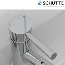 Schütte Waschtischarmatur »Cornwall« Waschtischarmatur mit Zugstange, Wasserhahn Bad mit Ablaufgarnitur