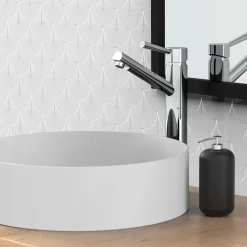 Schütte Waschtischarmatur »Cornwall« Design Wasserhahn Bad für Aufsatz-Waschbecken, Mischbatterie, Chrom