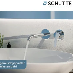 Schütte Waschtischarmatur »LOS ANGELES« Wasserhahn Bad, Wandmontage, Einhebelmischer