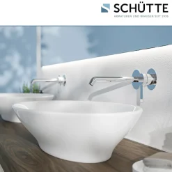 Schütte Waschtischarmatur »LOS ANGELES« Wasserhahn Bad, Wandmontage, Einhebelmischer