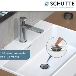 Schütte Waschtischarmatur »MANHATTAN« Verbrühschutz, wassersparend, Marken-Mischüse