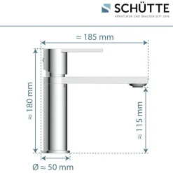 Schütte Waschtischarmatur »MANHATTAN« Verbrühschutz, wassersparend, Marken-Mischüse