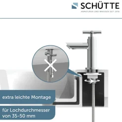 Schütte Waschtischarmatur »Matao« Kaltwasser, Chrom