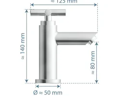 Schütte Waschtischarmatur »Matao« Kaltwasser, Chrom