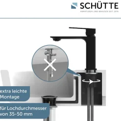 Schütte Waschtischarmatur »SAN DIEGO« Hochdruck Armatur Bad, Waschtischarmatur, Wasserhahn