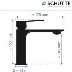 Schütte Waschtischarmatur »SAN DIEGO« Hochdruck Armatur Bad, Waschtischarmatur, Wasserhahn