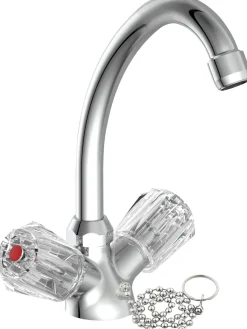 Schütte Waschtischarmatur »Savino« Wasserhahn, Mischbatterie Waschbecken, Waschbecken Armaturen in Chrom