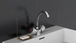 Schütte Waschtischarmatur »Savino« Wasserhahn, Mischbatterie Waschbecken, Waschbecken Armaturen in Chrom