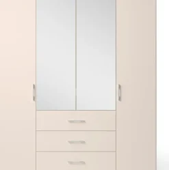 set one by Musterring Drehtürenschrank »Henderson« mit Spiegel und 3 Schubladen, inkl. Fachböden und Kleiderstangen