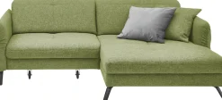 set one by Musterring Ecksofa »SO 4400 V« wahlweise mit motorischer Bettfunktion & Kopfverstellung, Fuß schwarz