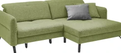 set one by Musterring Ecksofa »SO 4400 V« wahlweise mit motorischer Bettfunktion & Kopfverstellung, Fuß schwarz