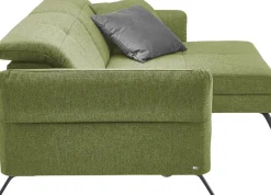 set one by Musterring Ecksofa »SO 4400 V« wahlweise mit motorischer Bettfunktion & Kopfverstellung, Fuß schwarz