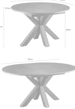 set one by Musterring Esstisch »New Atlanta« mit runder Platte, ausziehbar, Stern-Fuß, Maße Ø130cm (170x130cm)