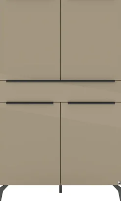 set one by Musterring Highboard »Reno« 1 Stk. tlg. Mit Winkelfuß in diversen Farben, 155 cm Höhe & Farbauswahl