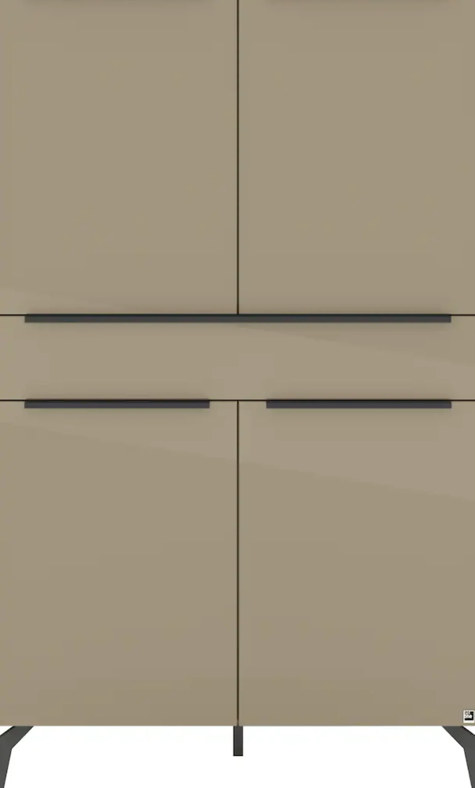 set one by Musterring Highboard »Reno« 1 Stk. tlg. Mit Winkelfuß in diversen Farben, 155 cm Höhe & Farbauswahl