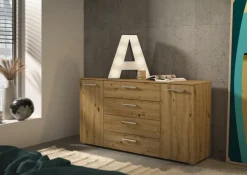 set one by Musterring Kombikommode »Henderson« mit 2 Türen und 4 Schubladen inkl. Selbsteinzug und Dämpfung