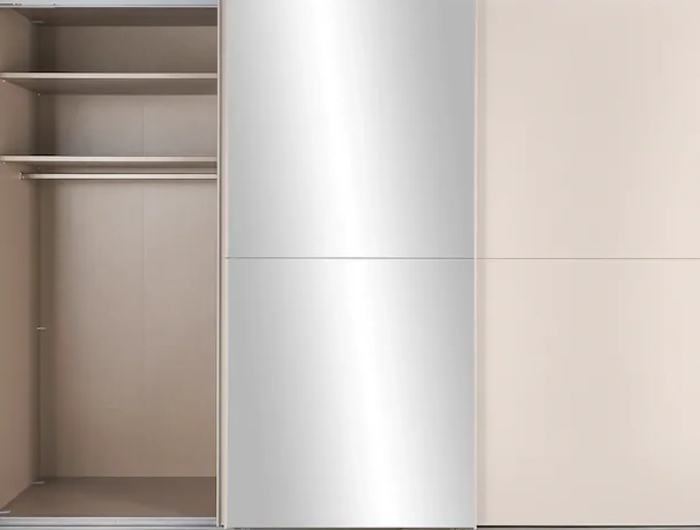 set one by Musterring Schwebetürenschrank »Henderson« mit Spiegel, inkl. Fachböden und Kleiderstangen