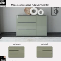 set one by Musterring Sideboard »Reno« 1 Stk. tlg. Mit Gleitern und in verschiedenen Farben erhältlich