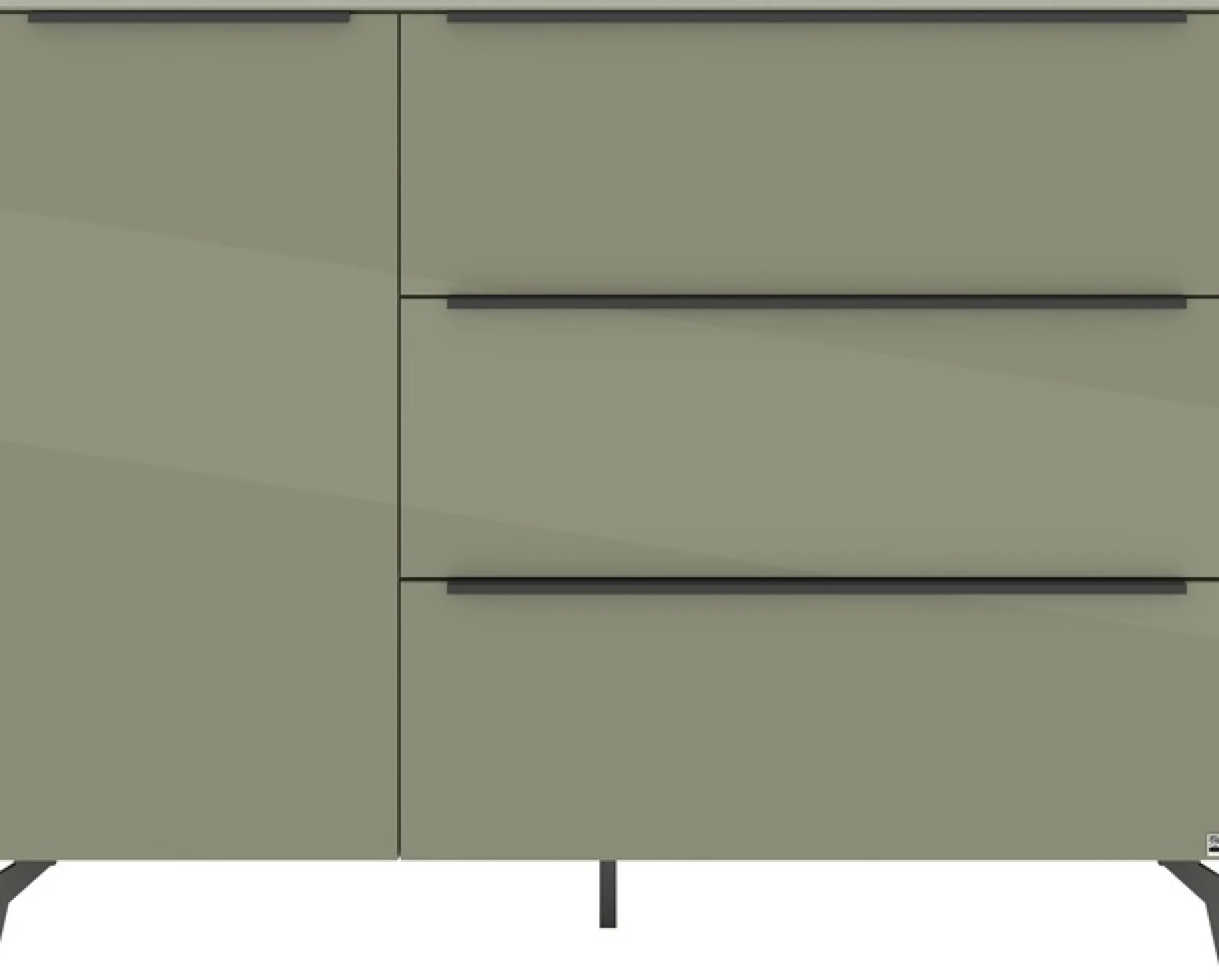 set one by Musterring Sideboard »Reno« 1 Stk. tlg. Mit Winkelfuß in diversen Farben, 109 cm Höhe & Farbauswahl