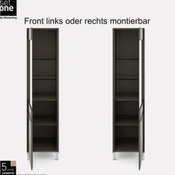 set one by Musterring Standvitrine »Reno« 1 Stk. tlg. Mit Vierkantfuß in diversen Farben, 197 cm Höhe & Farbauswahl
