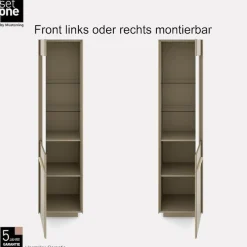 set one by Musterring Standvitrine »Reno« 1 Stk. tlg. Mit Sockel in diversen Farben, 193 cm Höhe & Farbauswahl