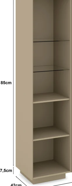 set one by Musterring Standvitrine »Reno« 1 Stk. tlg. Mit Sockel in diversen Farben, 193 cm Höhe & Farbauswahl