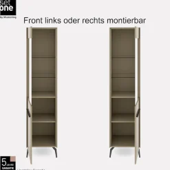 set one by Musterring Standvitrine »Reno« 1 Stk. tlg. Mit Winkelfuß in diversen Farben, 200 cm Höhe & Farbauswahl