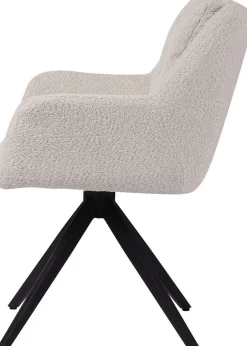 SIT Armlehnstuhl »Bordeaux Bouclé Stoff mit 360° Drehfunktion & Metallgestel« () Flexible Drehfunktion & Öko-Tex Bouclé-Bezug für Komfort
