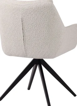 SIT Armlehnstuhl »Bordeaux Bouclé Stoff mit 360° Drehfunktion & Metallgestel« () Flexible Drehfunktion & Öko-Tex Bouclé-Bezug für Komfort