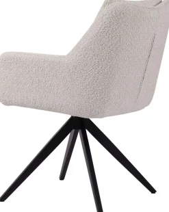 SIT Armlehnstuhl »Bordeaux Bouclé Stoff mit 360° Drehfunktion & Metallgestel« () Flexible Drehfunktion & Öko-Tex Bouclé-Bezug für Komfort