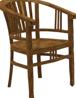 SIT Armlehnstuhl »4‑Fuß‑Armlehnstuhl aus recyceltem Teakholz« () aus recyceltem Teak-Altholz