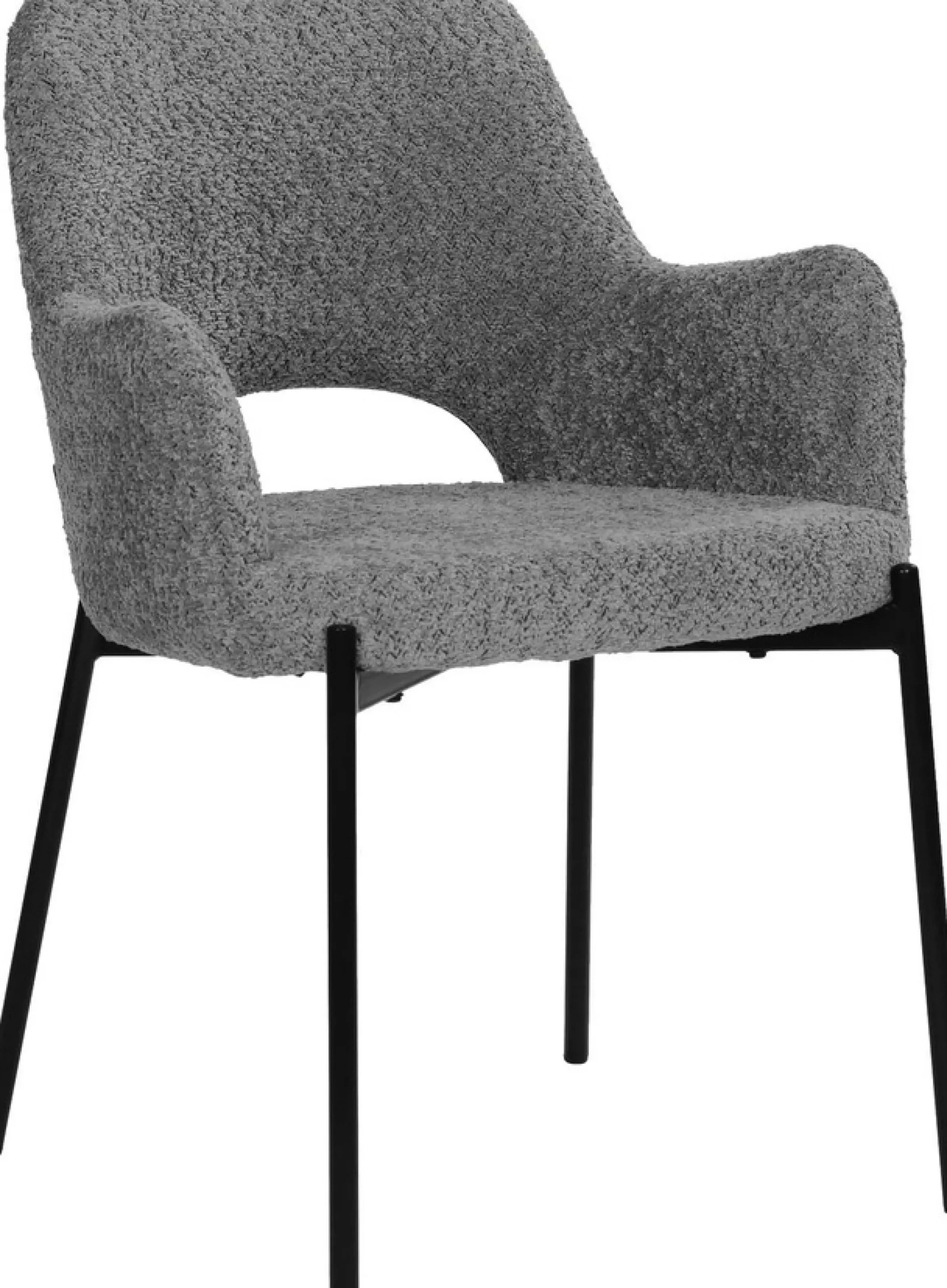 SIT Armlehnstuhl »Kiew 2er-Set Bouclé Esszimmerstühle mit Rücken Cut-Out« (Set) 2 Stk.Öko-Tex Bouclé-Bezug & modernes Rücken Cut-Out Design