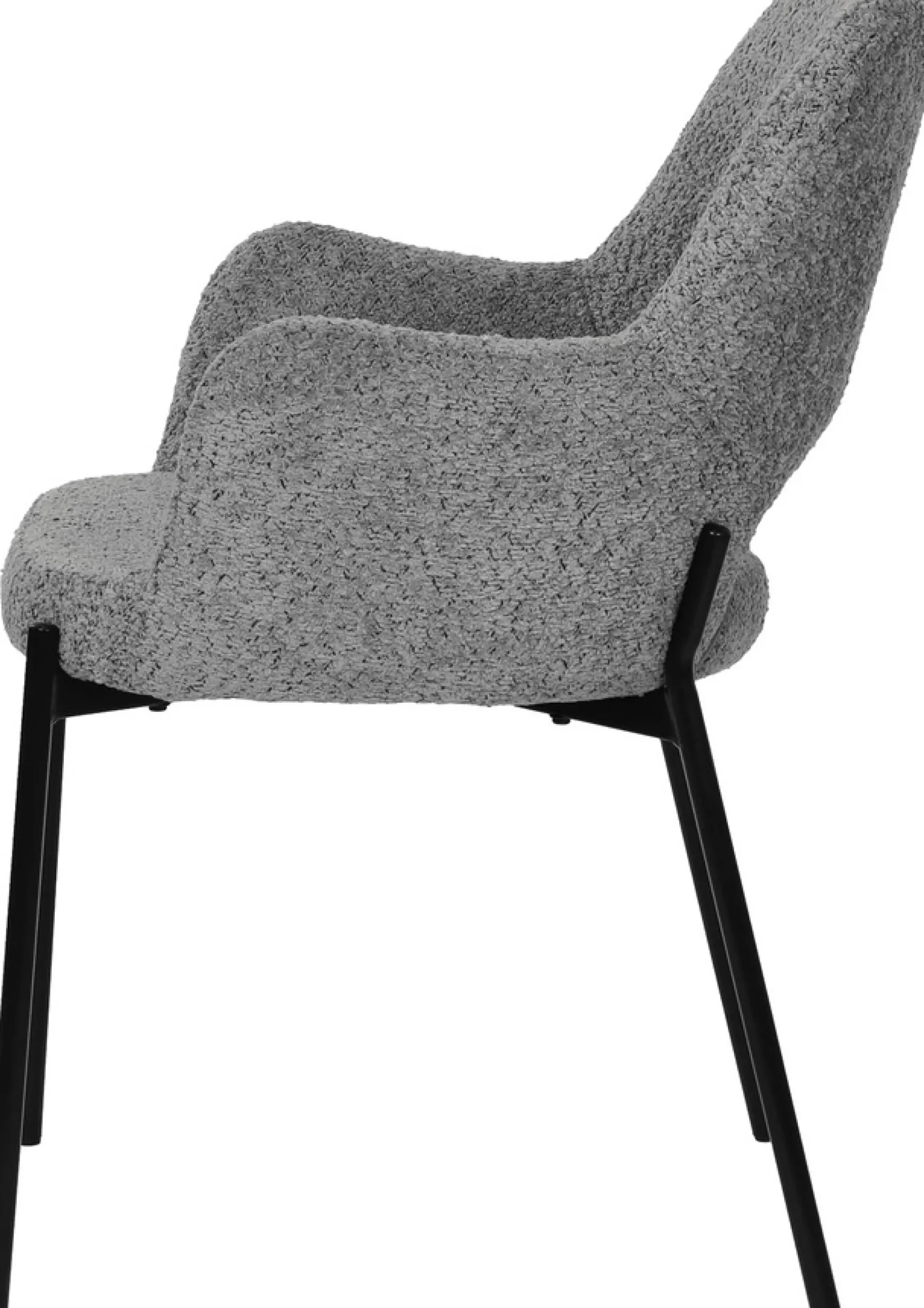 SIT Armlehnstuhl »Kiew 2er-Set Bouclé Esszimmerstühle mit Rücken Cut-Out« (Set) 2 Stk.Öko-Tex Bouclé-Bezug & modernes Rücken Cut-Out Design