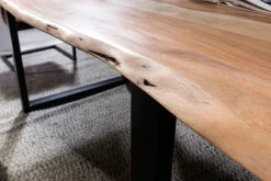 SIT Baumkantentisch »Dijon aus Massivholz mit Baumkante & trendigem Kufengestell« 56 mm starke Tischplatte mit Baumkante wie gewachsen