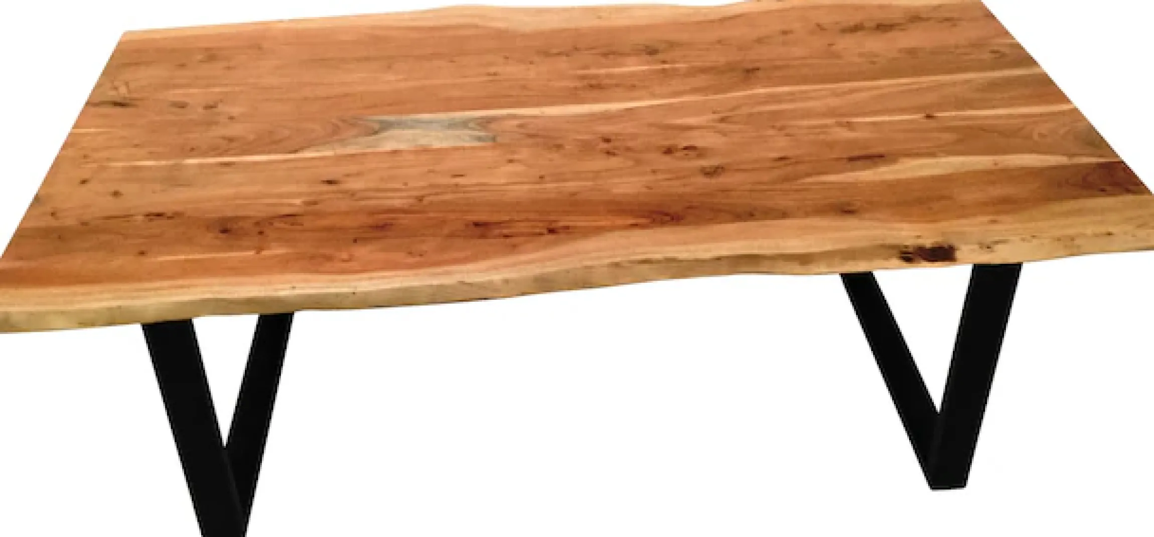 SIT Baumkantentisch »Dijon aus Massivholz mit Baumkante & trendigem Kufengestell« 56 mm starke Tischplatte mit Baumkante wie gewachsen