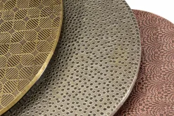 SIT Beistelltisch »Galway 3er Beistelltisch Set rund aus Mango mit Metallgestell« Set,3 runde Satztische mit Mango-Platten & Metallapplikationen