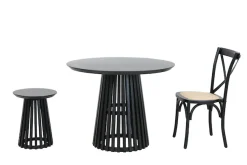 SIT Beistelltisch »Madrid Beistelltisch & Hocker 2-in-1 mit Schweizer Kante« 2-in-1 Funktion & elegante Tischplatte mit Schweizer Kante